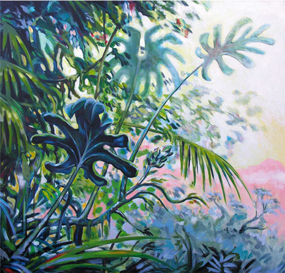 Картина под названием "Jungle" - Francis Macard, Подлинное произведение искусства, Акрил Установлен на Деревянная рама для н…