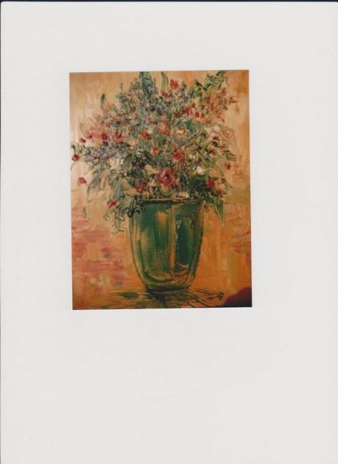 Painting titled "FLEURS SAUVAGES" by Francis Abril, Original Artwork