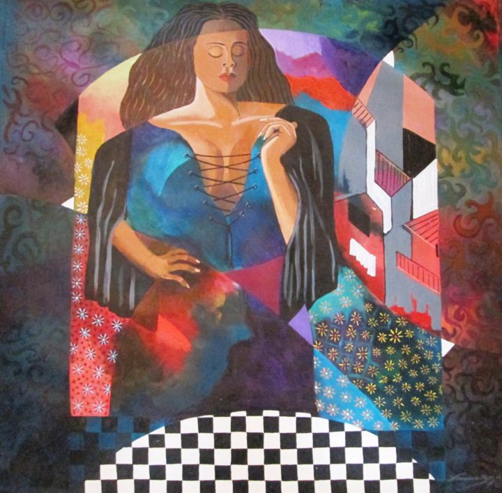Painting titled "ast-80-x-80cm-4.jpg" by Francisco Borges Laranjal, Original Artwork