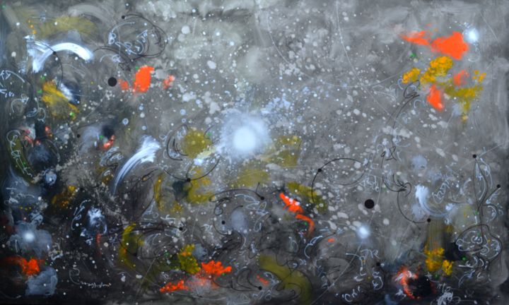 Painting titled "Ojo de Horus" by Francisco Campla, Original Art,