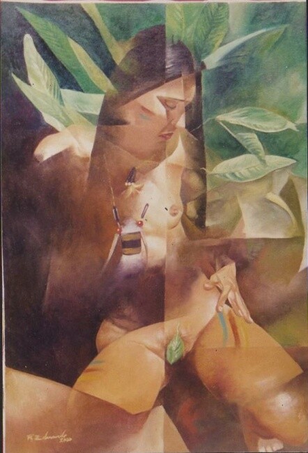 Painting titled "india" by Francisco Eduardo, Original Artwork