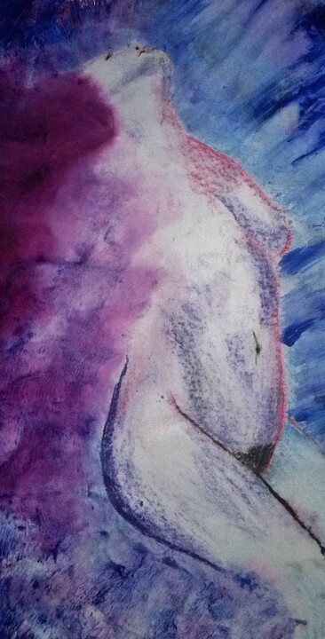 Pintura titulada "sirene" por Francisco Mendes, Obra de arte original, Tinta
