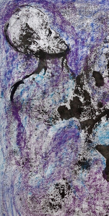 Painting titled "interstellaire" by Francisco Mendes, Original Artwork, Ink