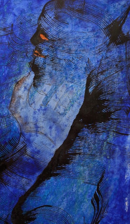 Pintura titulada "caresses moi" por Francisco Mendes, Obra de arte original, Tinta
