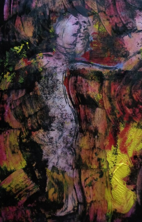 Pintura titulada "les nuit sans fin…" por Francisco Mendes, Obra de arte original, Acrílico