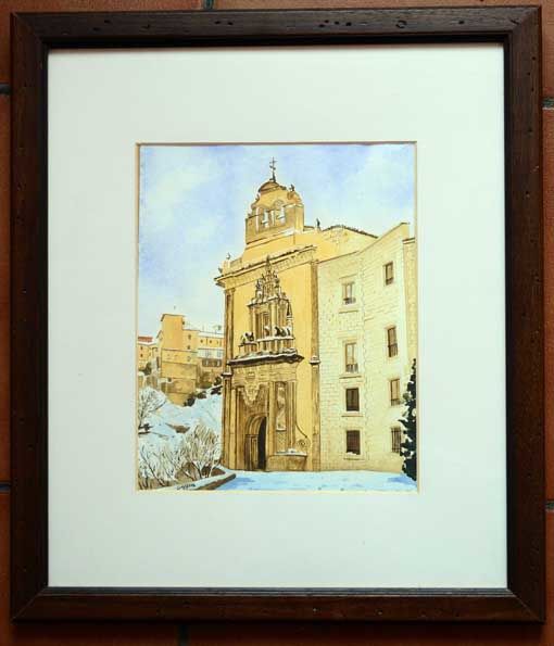 Ζωγραφική με τίτλο "Iglesia de San Pabl…" από Francisco Guerra, Αυθεντικά έργα τέχνης, Λάδι