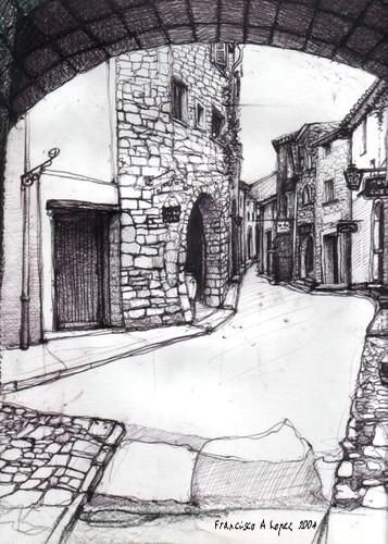 Pintura titulada "La Calle" por Falart, Obra de arte original