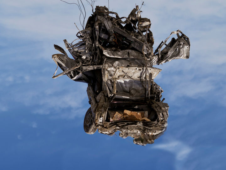 Photographie intitulée "Air Car 1.2" par Franck Guedj, Œuvre d'art originale, Photographie numérique Monté sur Aluminium