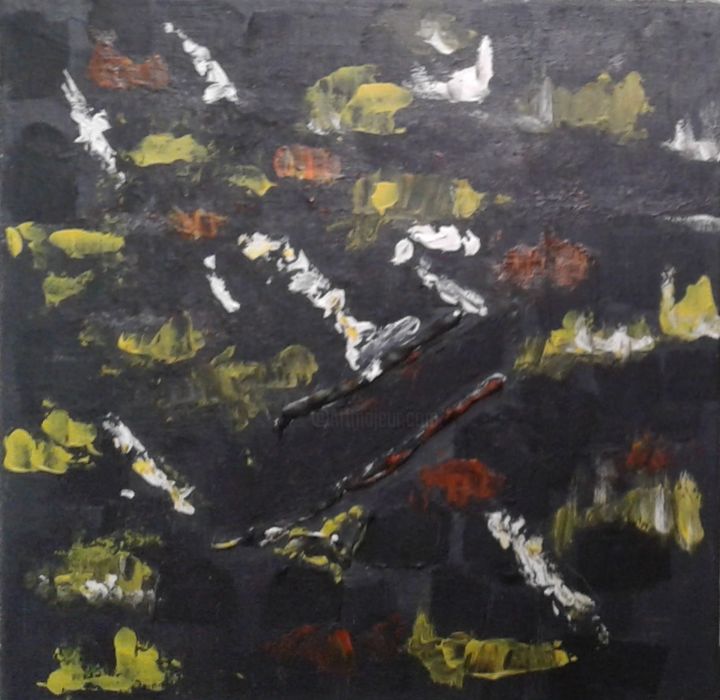 Peinture intitulée "abstrait" par Louvet Franck, Œuvre d'art originale, Acrylique