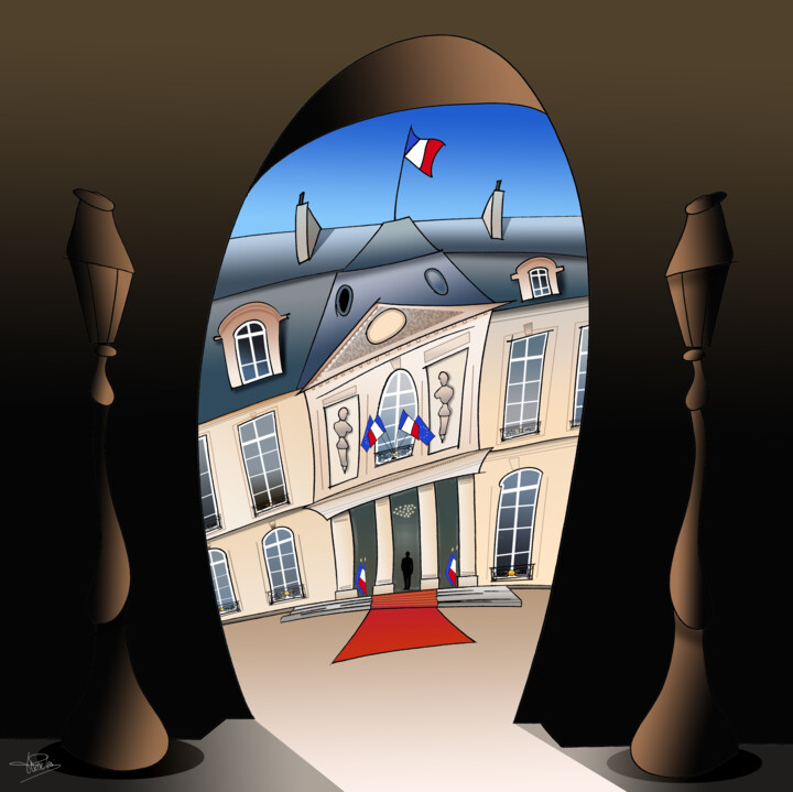 "Palais de l'Éysée" başlıklı Dijital Sanat Franck Poidevin tarafından, Orijinal sanat, Dijital Resim