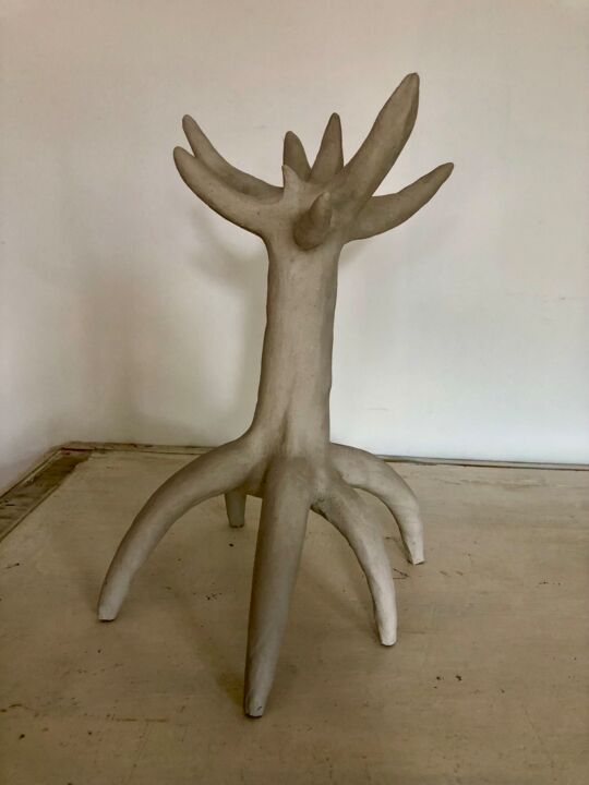 Sculpture titled "Arbre Surréaliste" by Franck Scala, Original Artwork, Ceramics