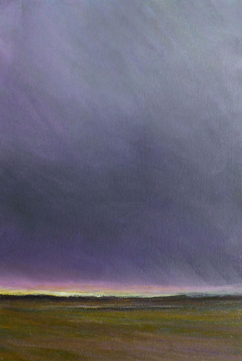 Peinture intitulée "Little horizon #4" par Franck Gervaise, Œuvre d'art originale, Pastel