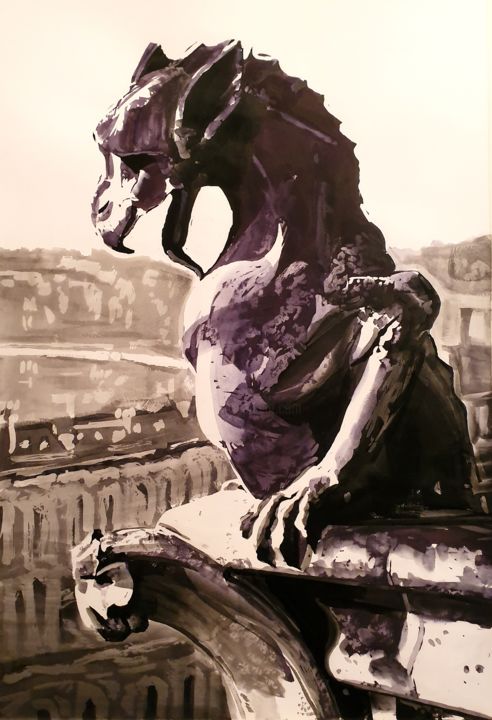 Chimere Viollet Le Duc Ii Drawing By Franck Le Boulicaut Artmajeur