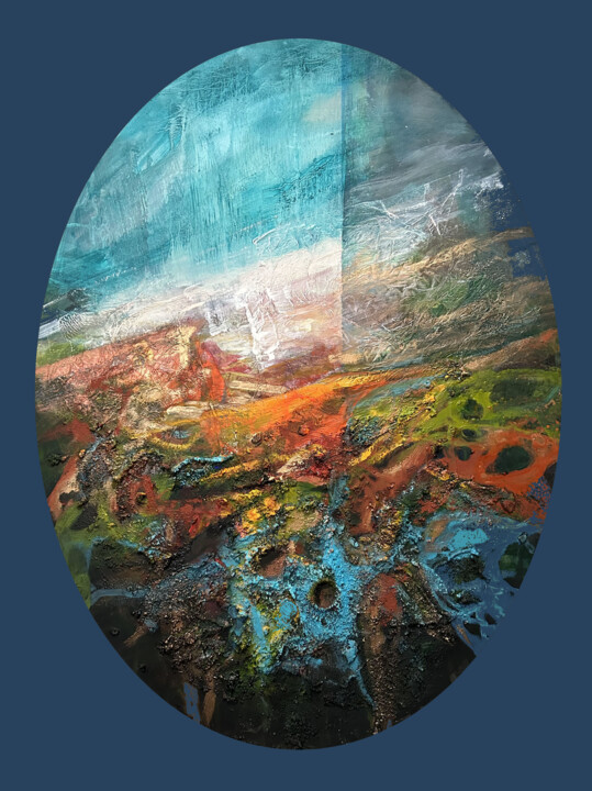 Pittura intitolato "la profonda generos…" da Franco Margari, Opera d'arte originale, Acrilico Montato su Altro pannello rigi…