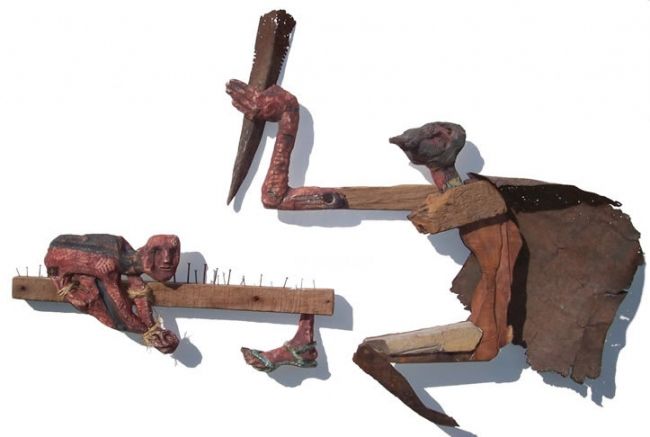 Escultura titulada "Temor y temblor" por Franco Durante, Obra de arte original, Media mixtos