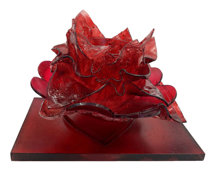 Sculpture intitulée "Magenta :" par François/Customisation, Œuvre d'art originale, Plastique