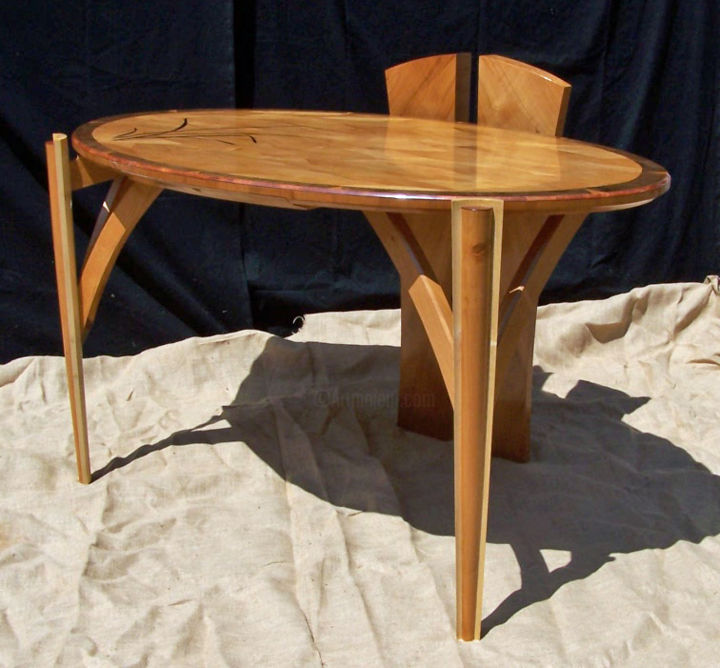 Design intitulée "table-a-ecrire-4.jpg" par Lck, Œuvre d'art originale