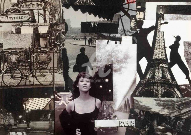 Digital Arts titled "Paris" by François Géal, Original Artwork, Photo Montage