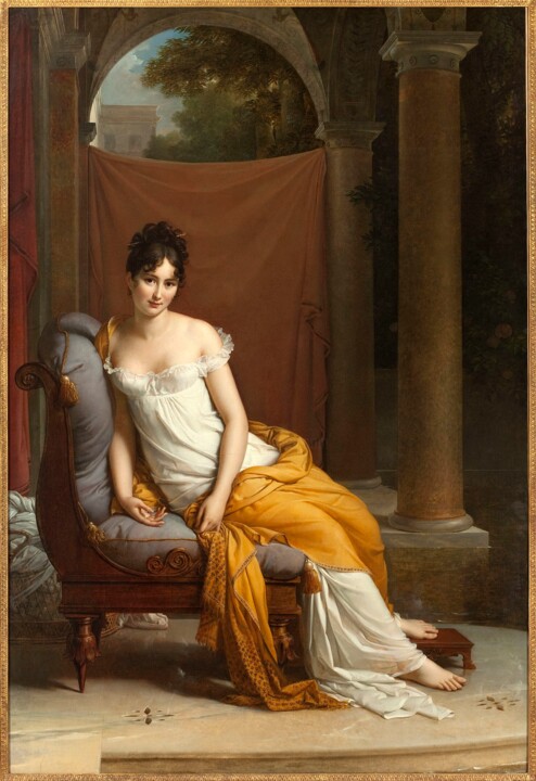 Pintura intitulada "Portrait de Juliett…" por François Gérard, Obras de arte originais, Óleo