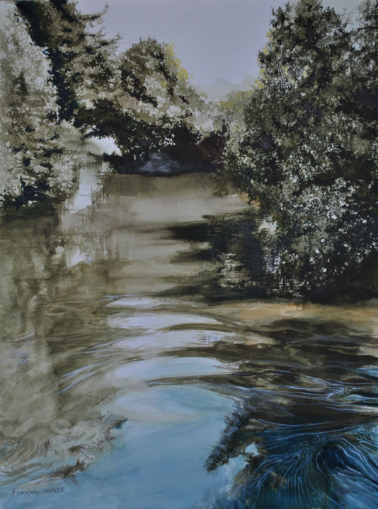 Painting titled "riviere1.jpg" by François Kunze, Original Artwork