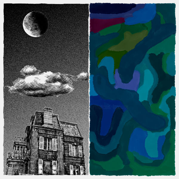 Digitale Kunst mit dem Titel "Clair de lune n°6" von François Lapouge, Original-Kunstwerk, 2D digitale Arbeit
