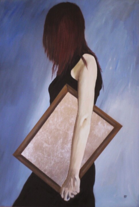 Peinture intitulée "le-reflet-50x90.jpg" par Francois Mouillard, Œuvre d'art originale