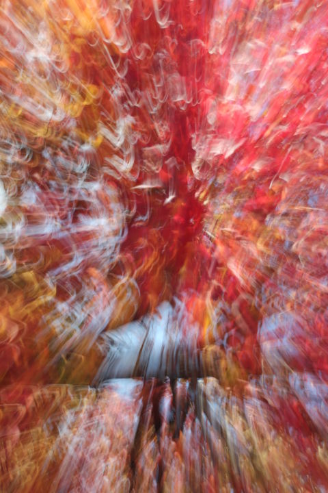 Photographie intitulée "Esprit du chamane" par François Tondeur, Œuvre d'art originale, Light Painting