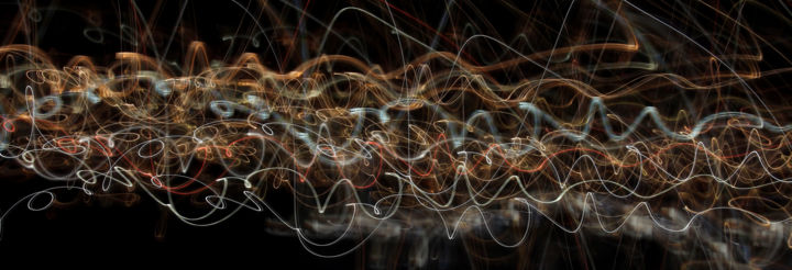 Fotografía titulada "GraphLight" por François Tondeur, Obra de arte original, Light Painting