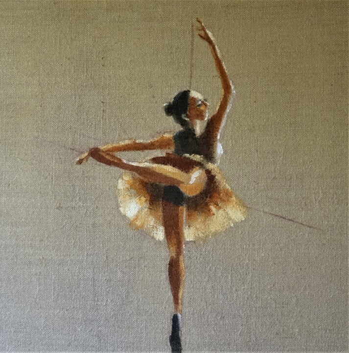 Peinture intitulée "Ballerine acrylique…" par Francois Xavier Vaudeleau, Œuvre d'art originale, Acrylique Monté sur Châssis…