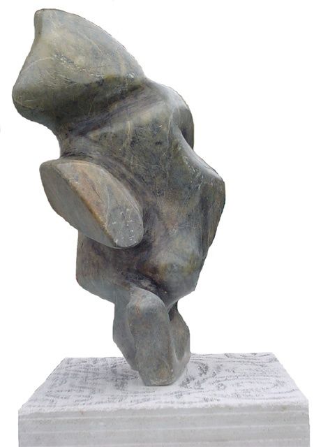 Sculpture intitulée "Couple enlacé 2" par François Thomas, Œuvre d'art originale, Pierre