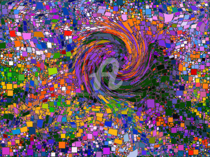 Digital Arts titled "Couleurs pour le we…" by Françoise Aubert-Moreau, Original Artwork