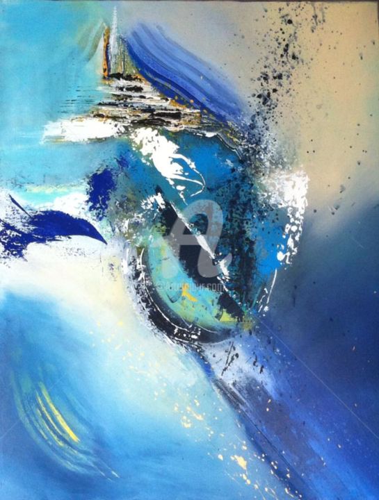 Peinture intitulée "wave.jpg" par Soize, Œuvre d'art originale