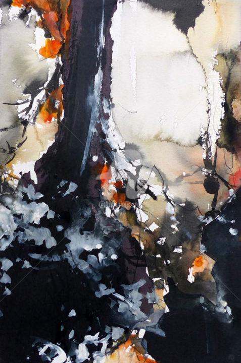 Peinture intitulée "Force-de-vie" par Françoise Buisson, Œuvre d'art originale,
