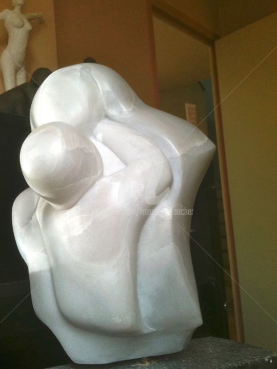 Sculpture intitulée "Maternité" par Cédo, Œuvre d'art originale