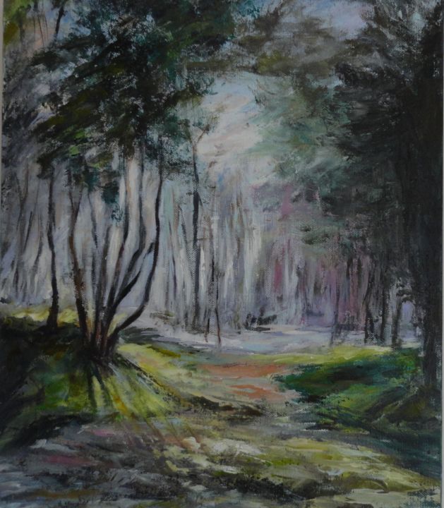 Pintura titulada "Clair-Obscur" por Françoise Folley, Obra de arte original, Oleo