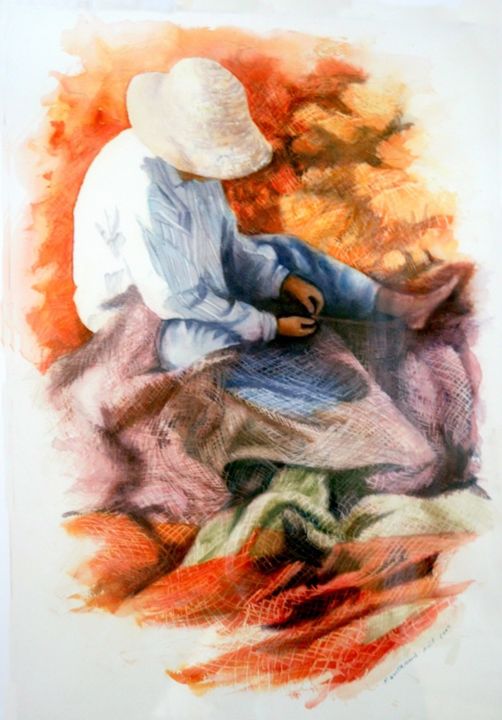 Peinture intitulée "tableaux-010-copier…" par Françoise Guillemard, Œuvre d'art originale,