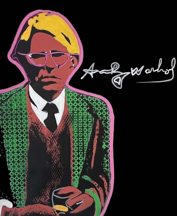 Pittura intitolato "Warhol" da Francoise Minet, Opera d'arte originale, Acrilico
