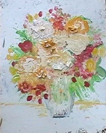 Peinture intitulée "Bouquet" par Françoise Rischmann, Œuvre d'art originale