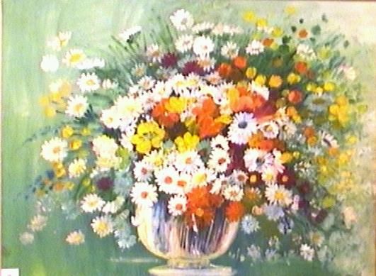 Malerei mit dem Titel "Bouquet" von Françoise Rischmann, Original-Kunstwerk