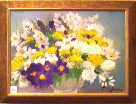 Peinture intitulée "Bouquet" par Françoise Rischmann, Œuvre d'art originale