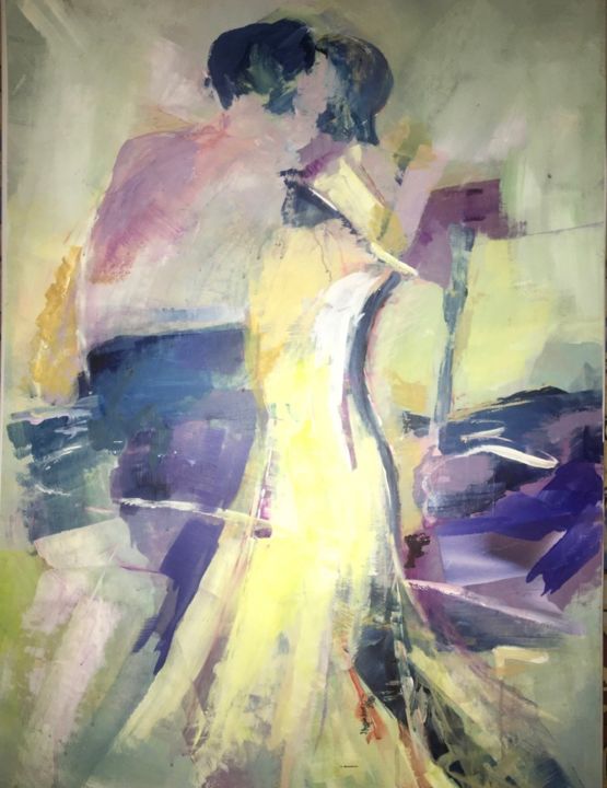 Peinture intitulée "Evasion" par Francoise Tard, Œuvre d'art originale, Acrylique