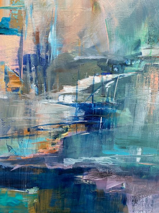 Peinture intitulée "Bretagne fantasmée" par Francoise Tard, Œuvre d'art originale, Acrylique