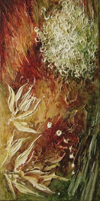 Painting titled "incandescence" by Françoise Hannequin, Original Artwork