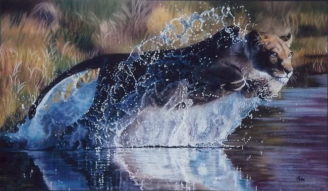 Peinture intitulée "Sarabi" par Françoise Mahe, Œuvre d'art originale, Huile