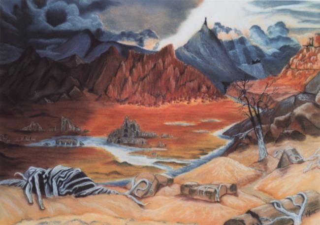Peinture intitulée "Longtemps après" par Françoise Mahe, Œuvre d'art originale,