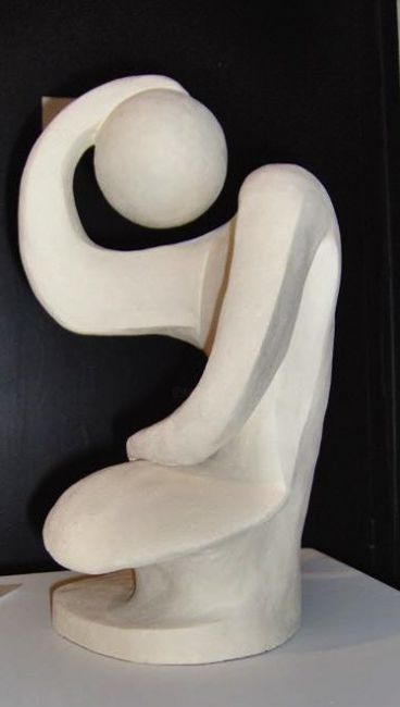 Скульптура под названием "Réflexion" - Françoise Pasquier, Подлинное произведение искусства