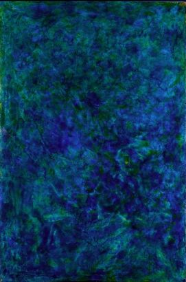 Peinture intitulée "l'heure bleue" par Françoise Vallée Tuset, Œuvre d'art originale, Huile