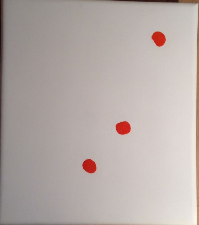 Peinture intitulée "3 points" par Françoise Vallée Tuset, Œuvre d'art originale, Pigments