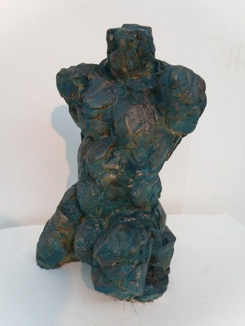 Escultura titulada "Torse d'homme" por François Tamalet, Obra de arte original