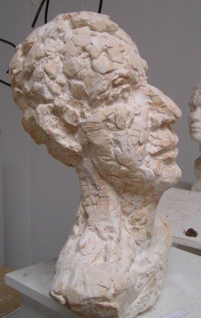 Skulptur mit dem Titel "Buste JMC" von François Tamalet, Original-Kunstwerk